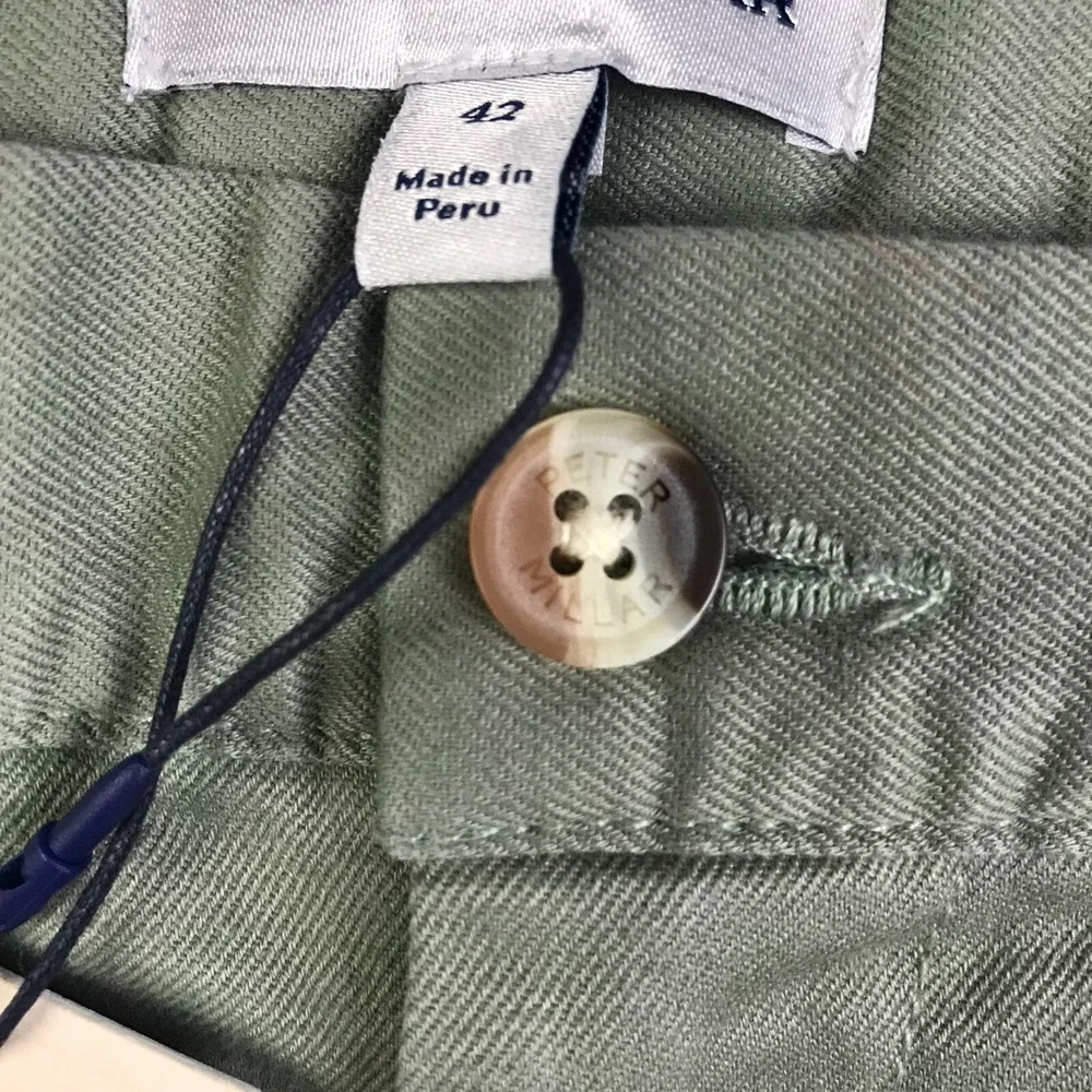 Peter Millar Pilot Twill Shorts Mens 42 Herb Classic 8